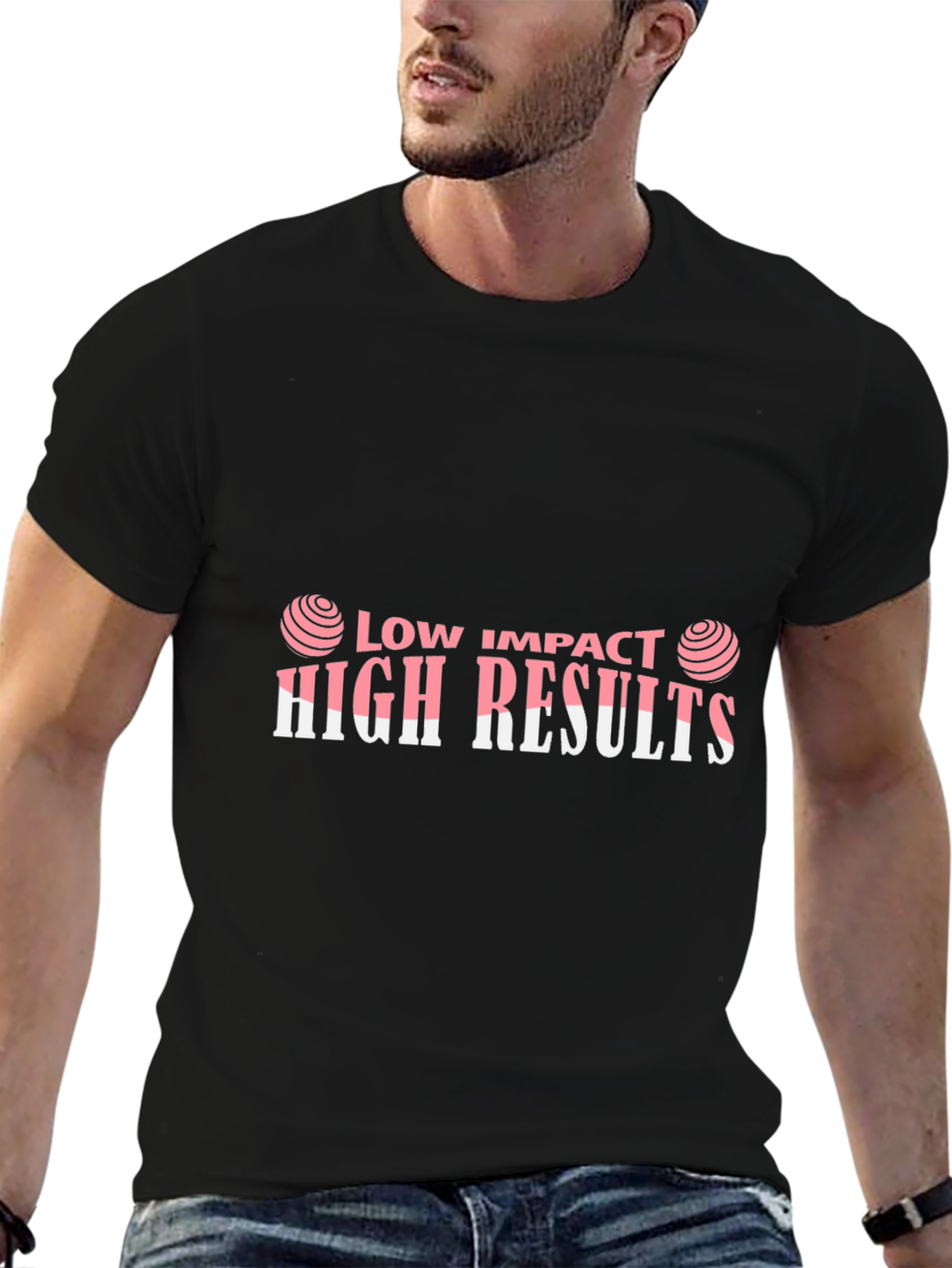 Low Impact High Results Graphic Tee - Black