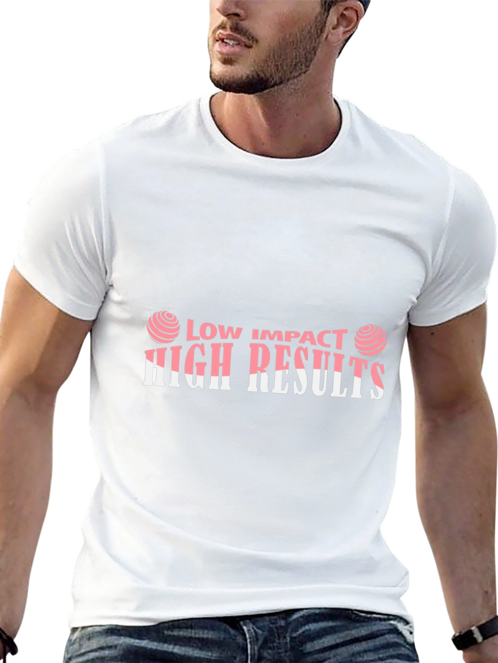 Low Impact High Results Graphic Tee - Black