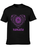 Namaste Yoga Heart Mandala T-Shirt