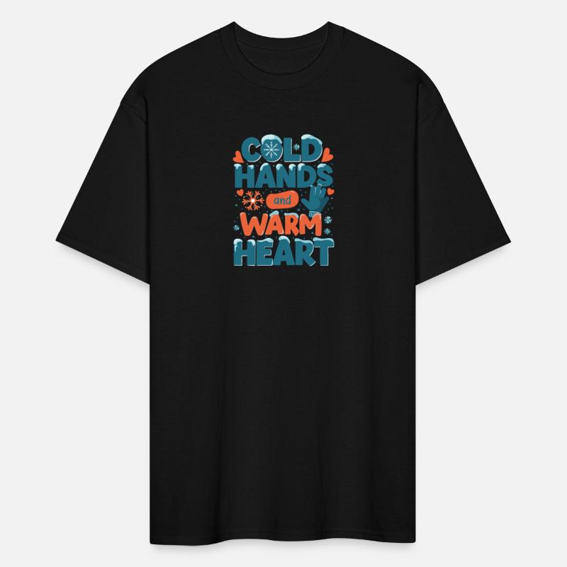 Typography for winter Cold hands warm heart