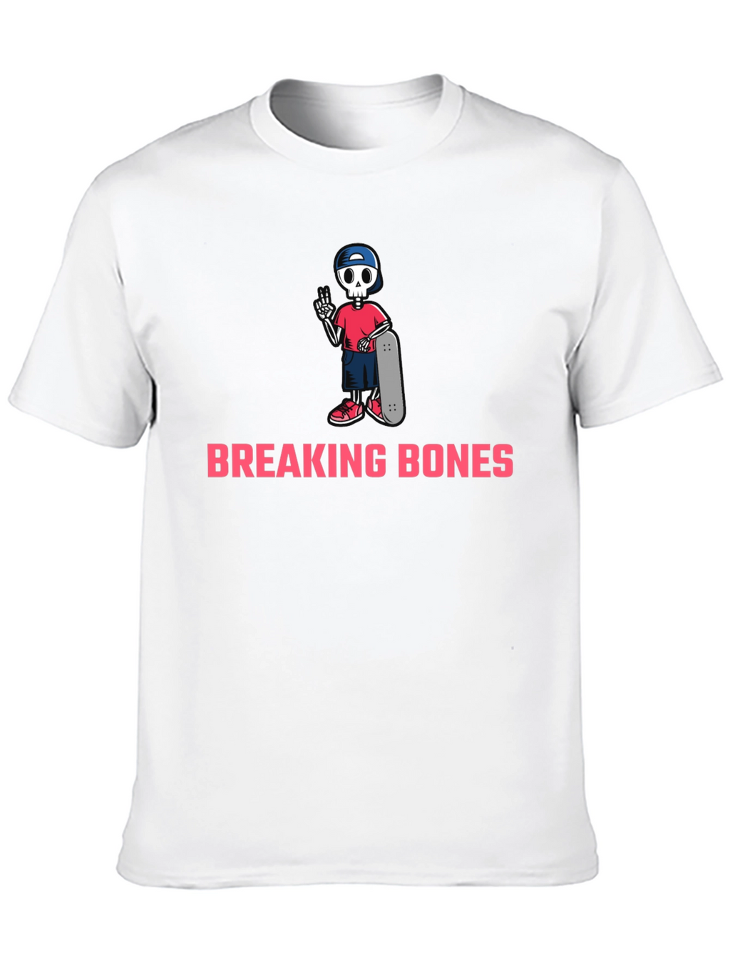 Breaking Bones Skeleton Skateboard T-Shirt