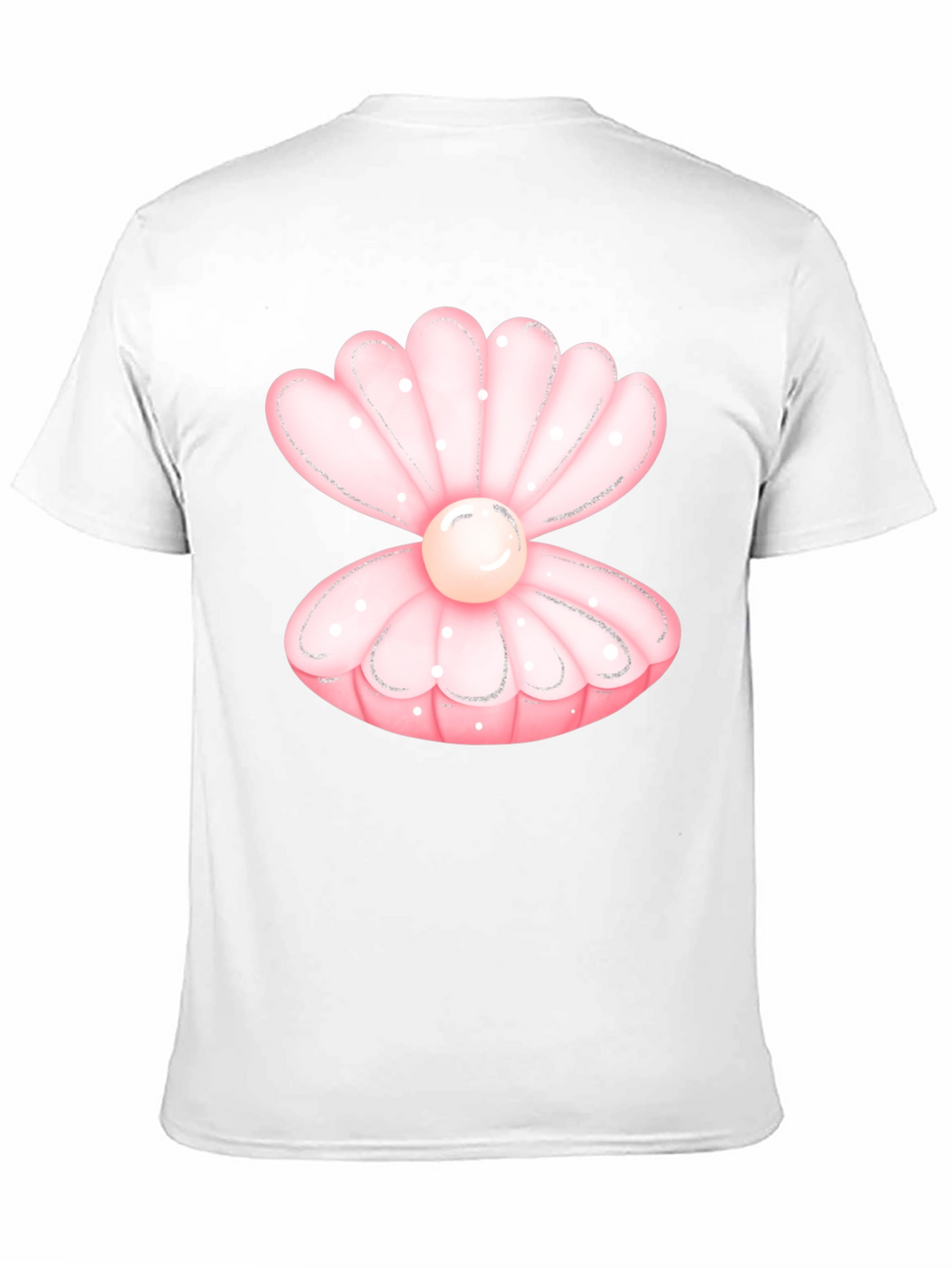 Oyster Pearl Graphic Tee - Black Cotton Casual T-Shirt