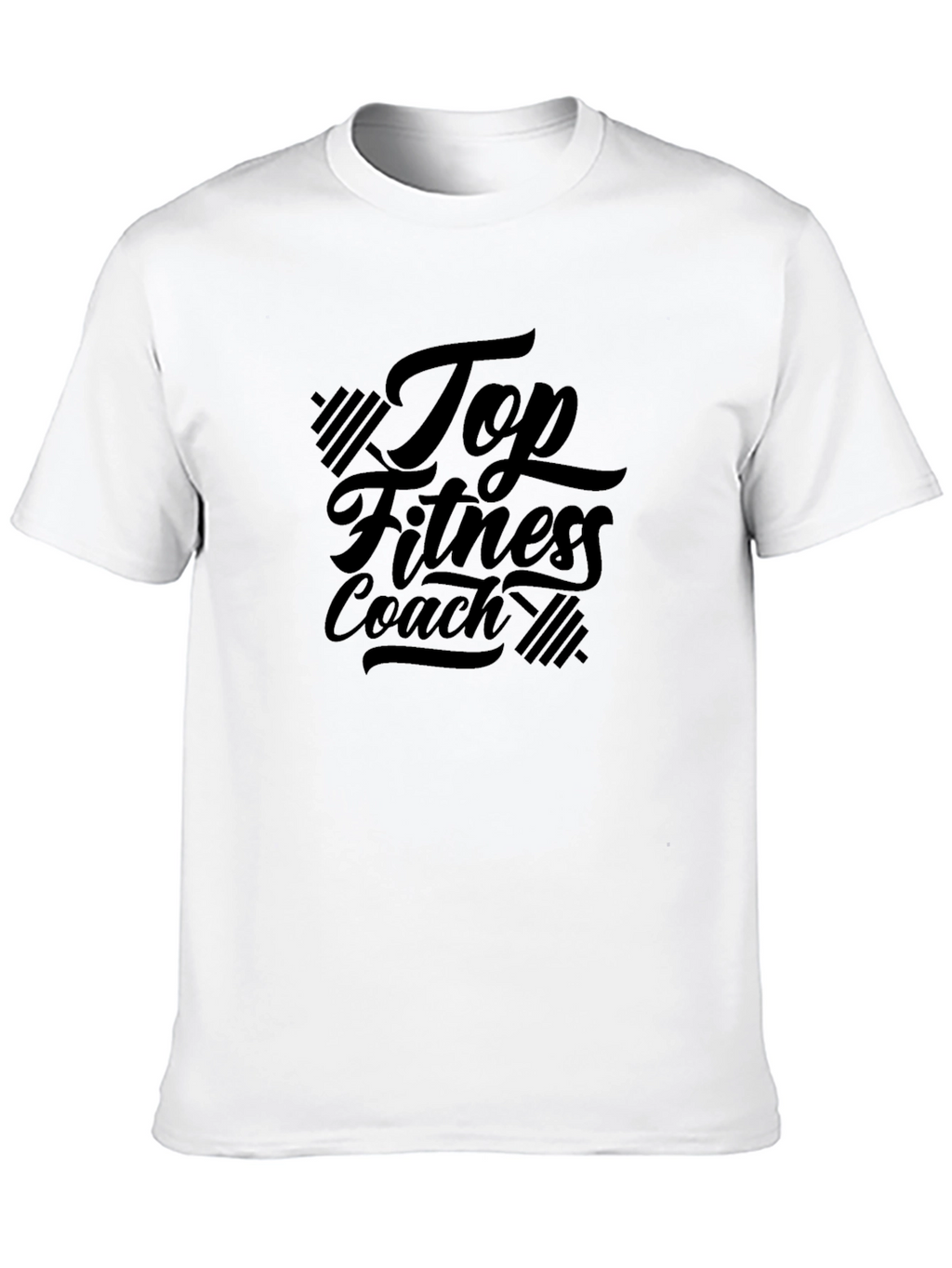 Top Fitness Coach Black Graphic Tee