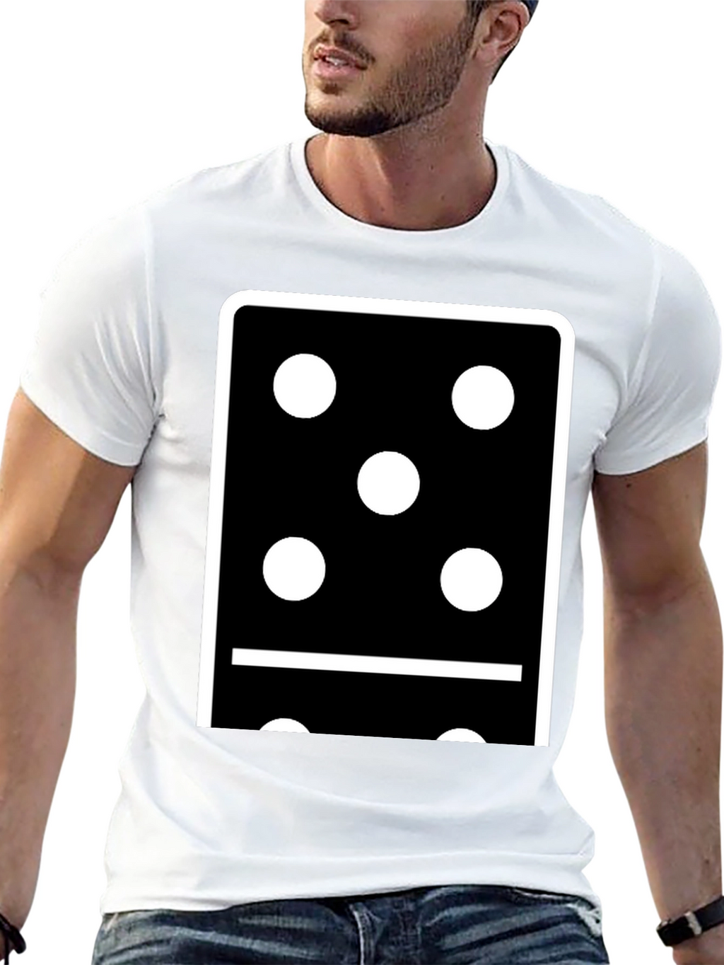 Domino Five T-Shirt - Classic Black