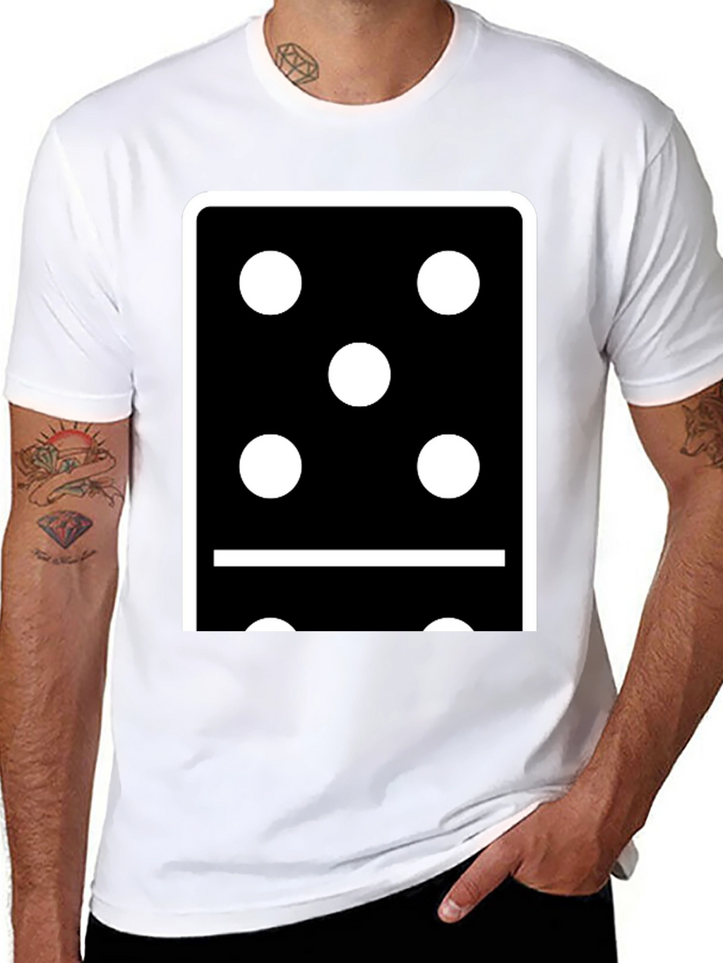 Domino Five T-Shirt - Classic Black