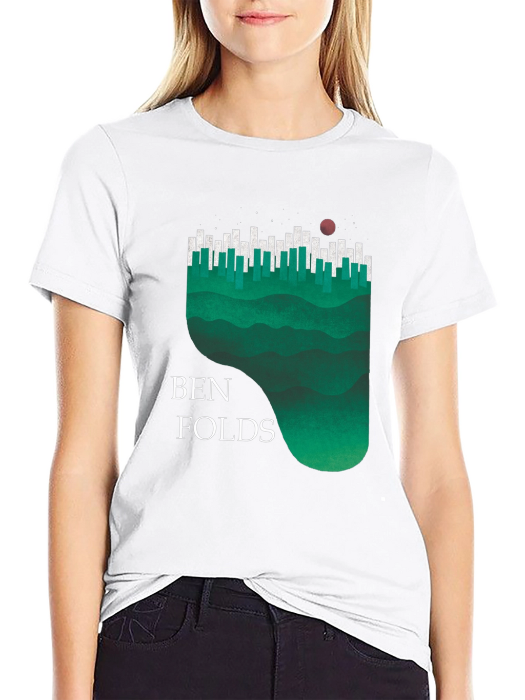 Ben Folds Piano Landscape Graphic Tee - Black