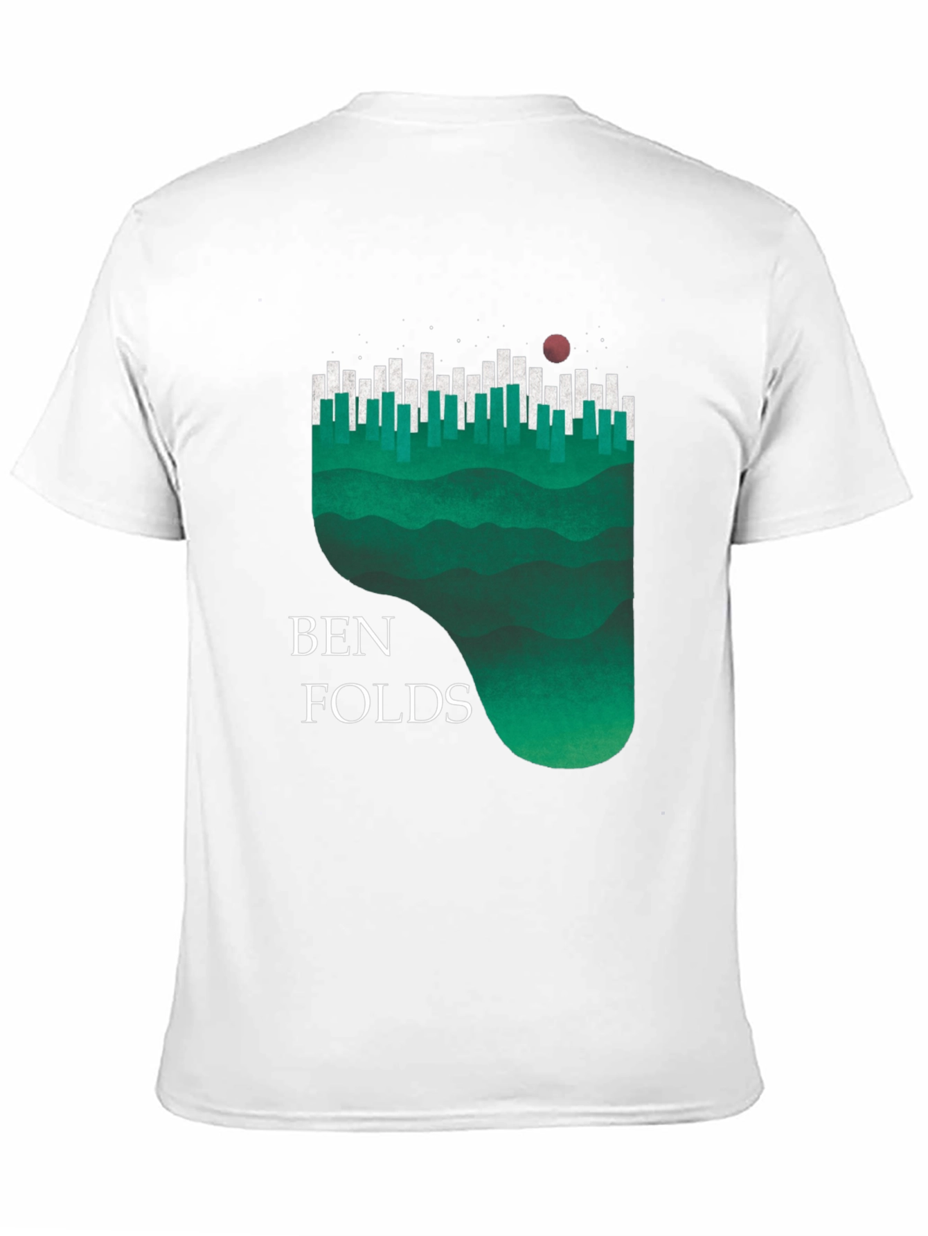 Ben Folds Piano Landscape Graphic Tee - Black