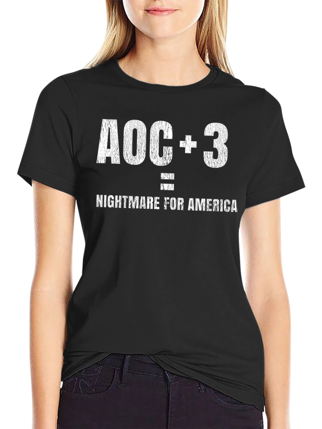 AOC+3 Nightmare for America Graphic Tee