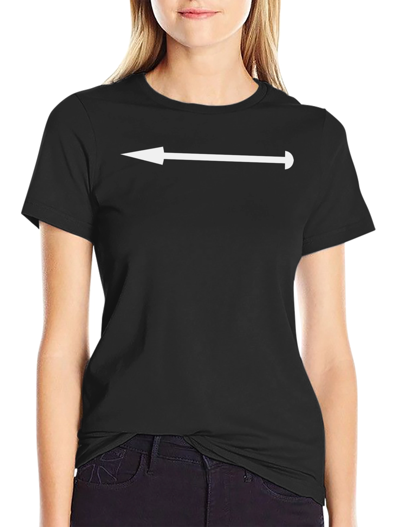 Arrow Graphic Black T-Shirt - Point the Way!