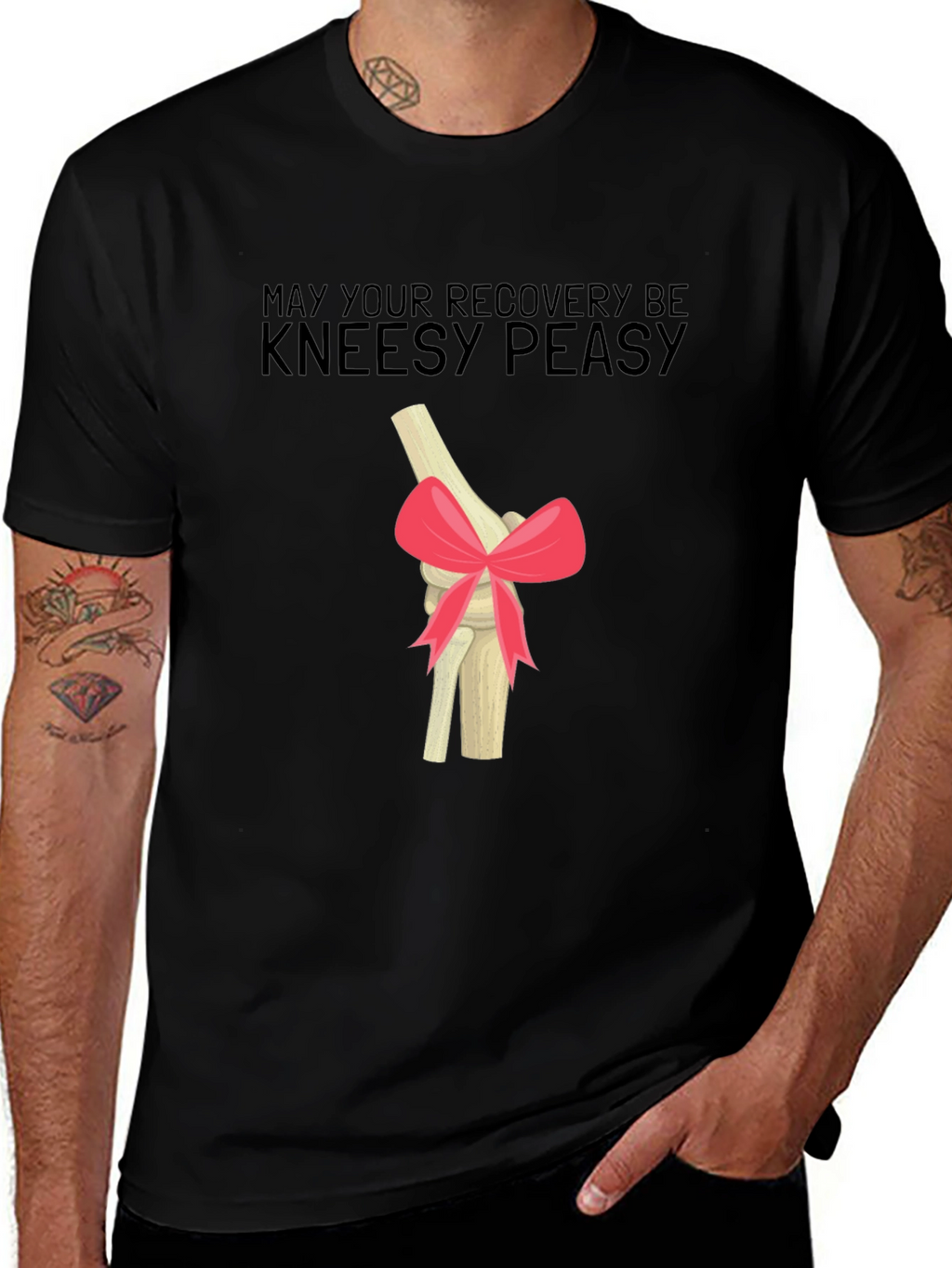 Kneesy Peasy Recovery T-Shirt - Get Well Gift