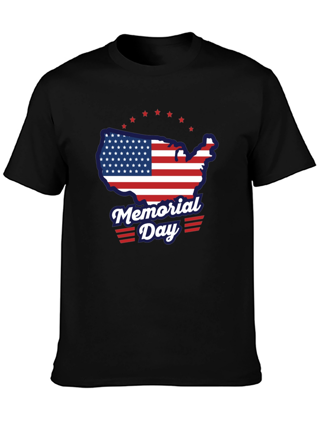 Memorial Day USA Flag Graphic Tee