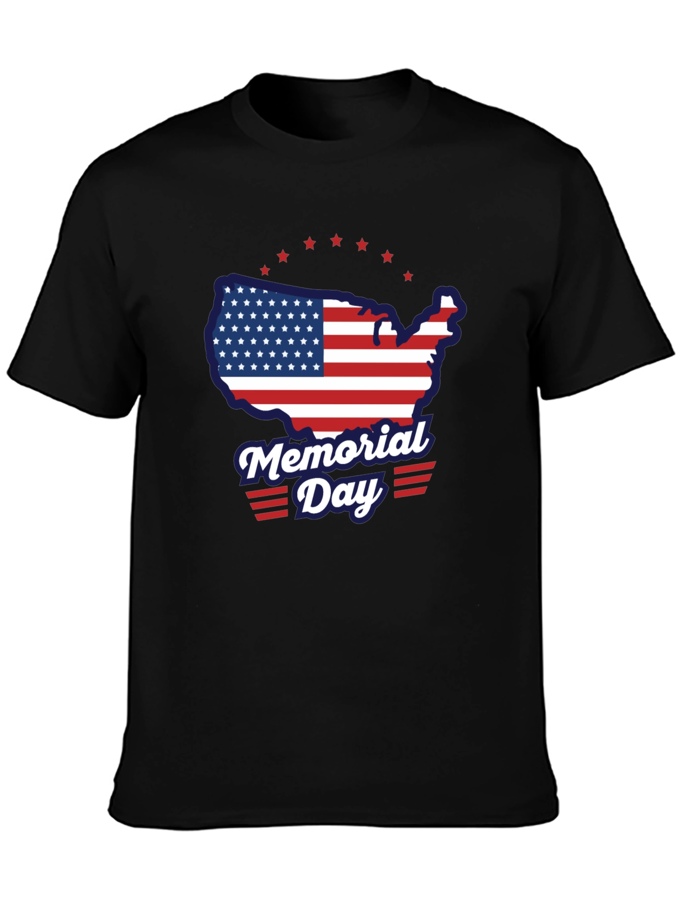 Memorial Day USA Flag Graphic Tee