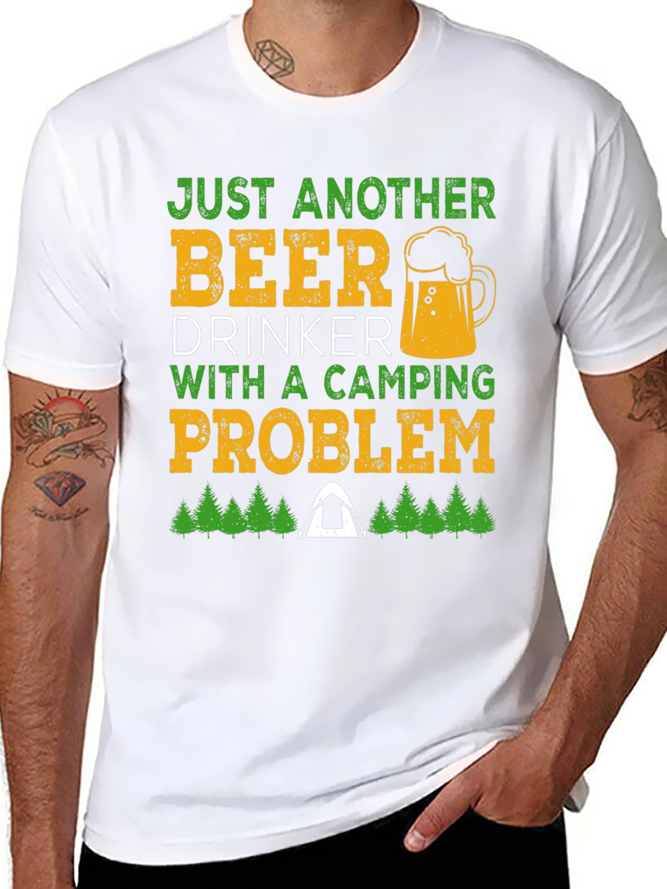 Beer & Camping T-Shirt: Just Another Beer Drinker