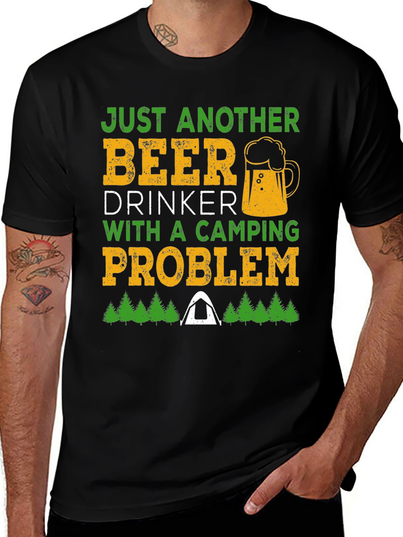 Beer & Camping T-Shirt: Just Another Beer Drinker