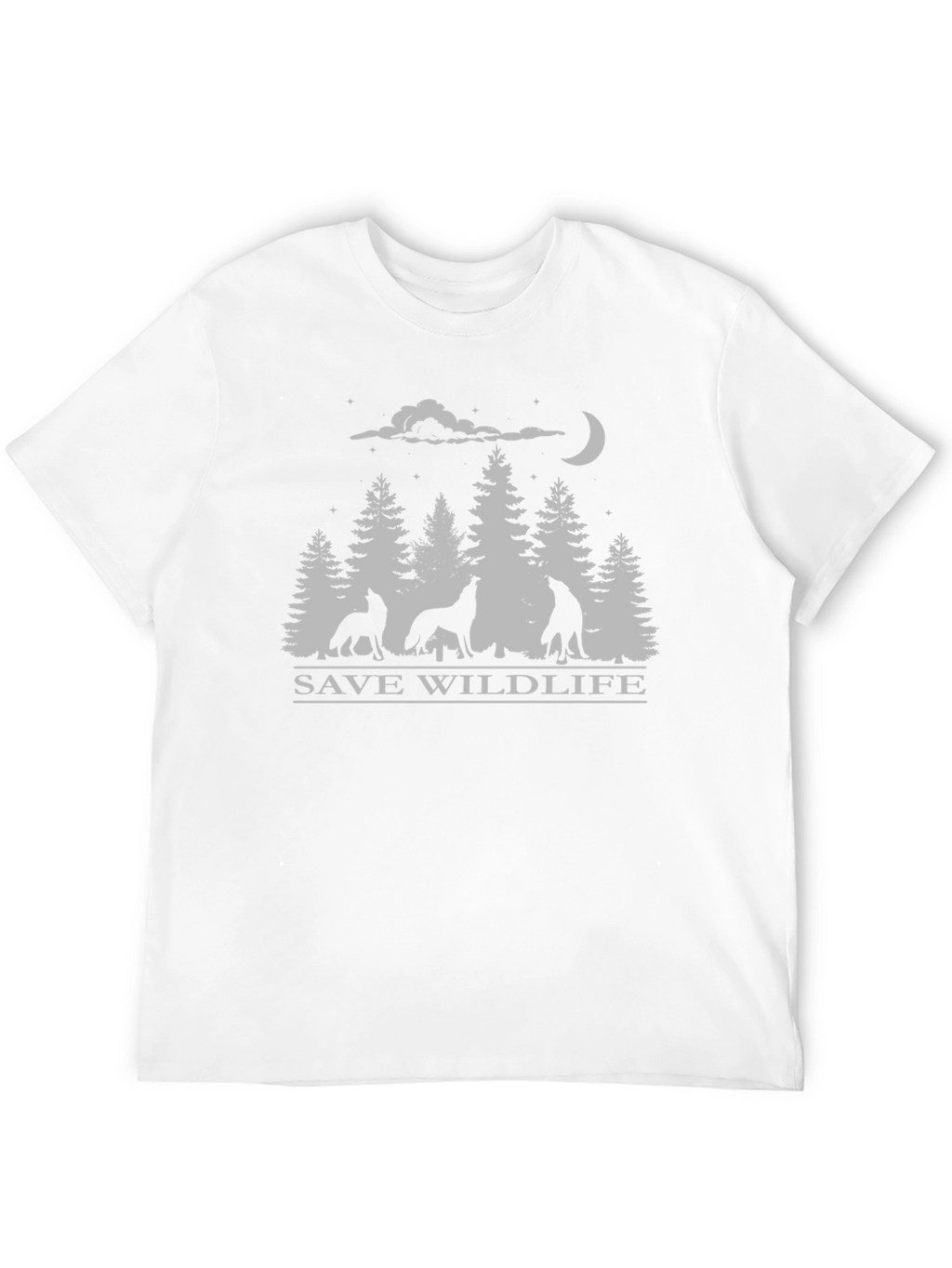 Save Wildlife Wolf Pack Black T-Shirt