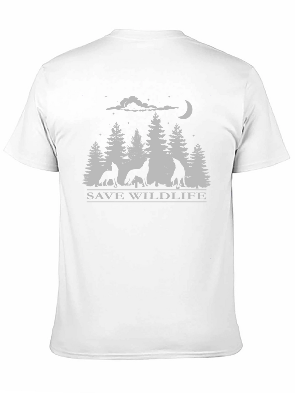 Save Wildlife Wolf Pack Black T-Shirt