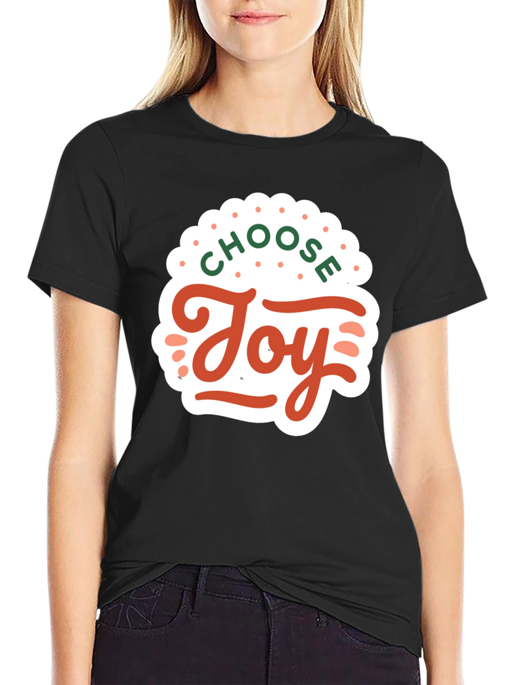Choose Joy Graphic Tee - Black Short Sleeve