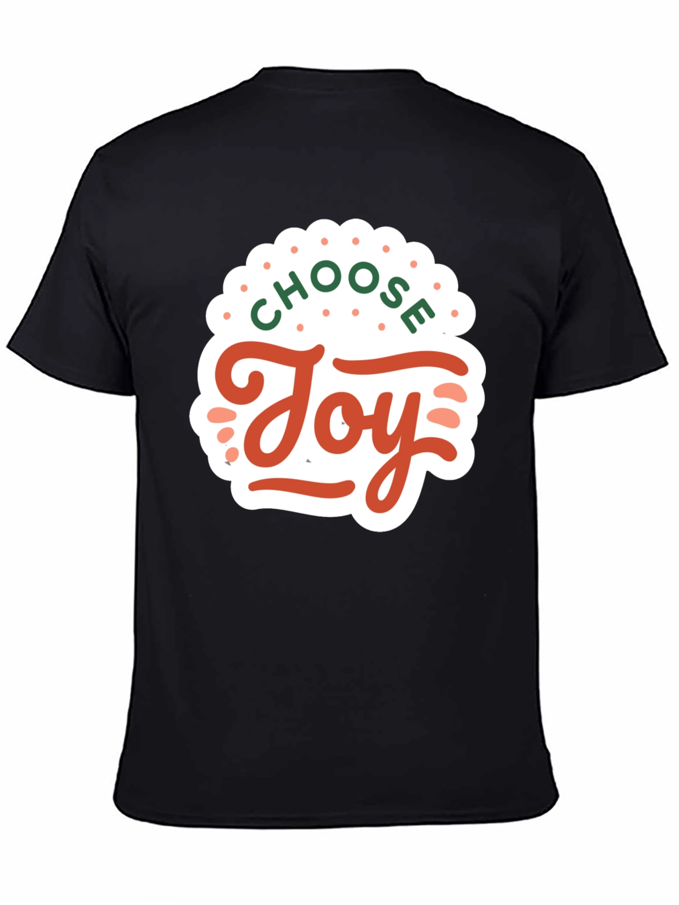 Choose Joy Graphic Tee - Black Short Sleeve