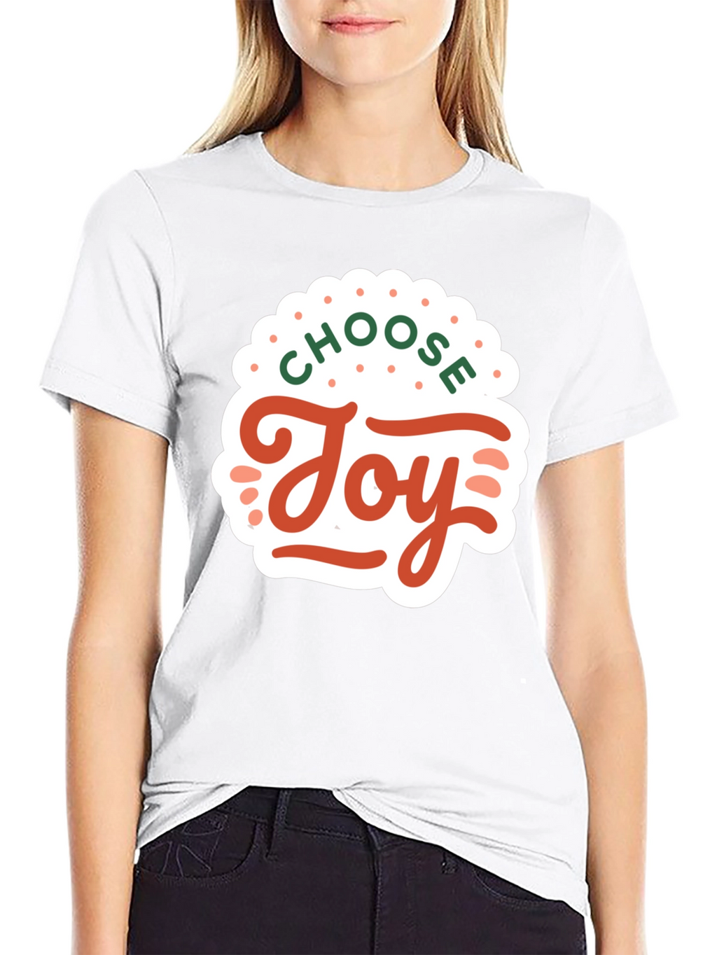 Choose Joy Graphic Tee - Black Short Sleeve