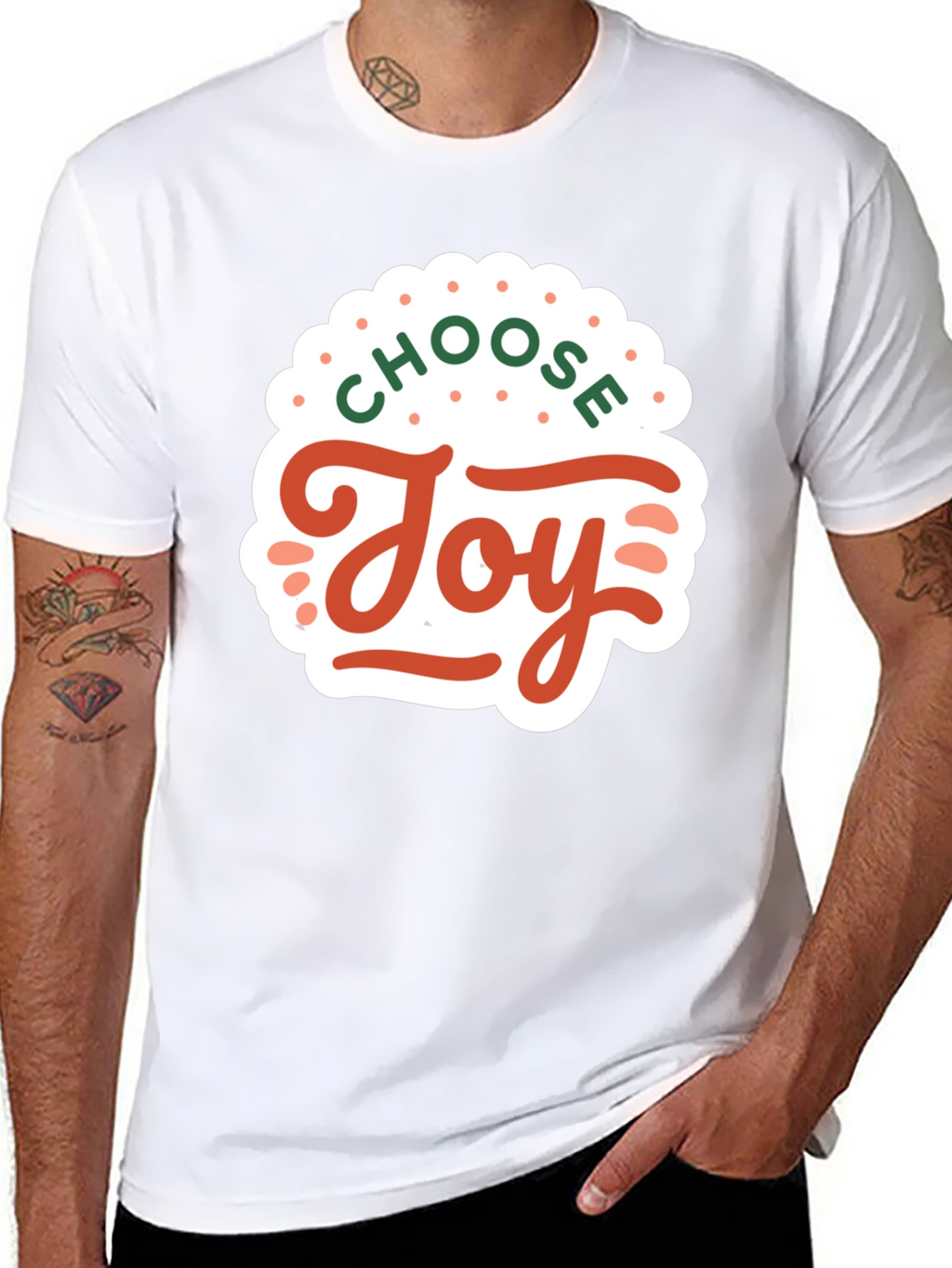 Choose Joy Graphic Tee - Black Short Sleeve