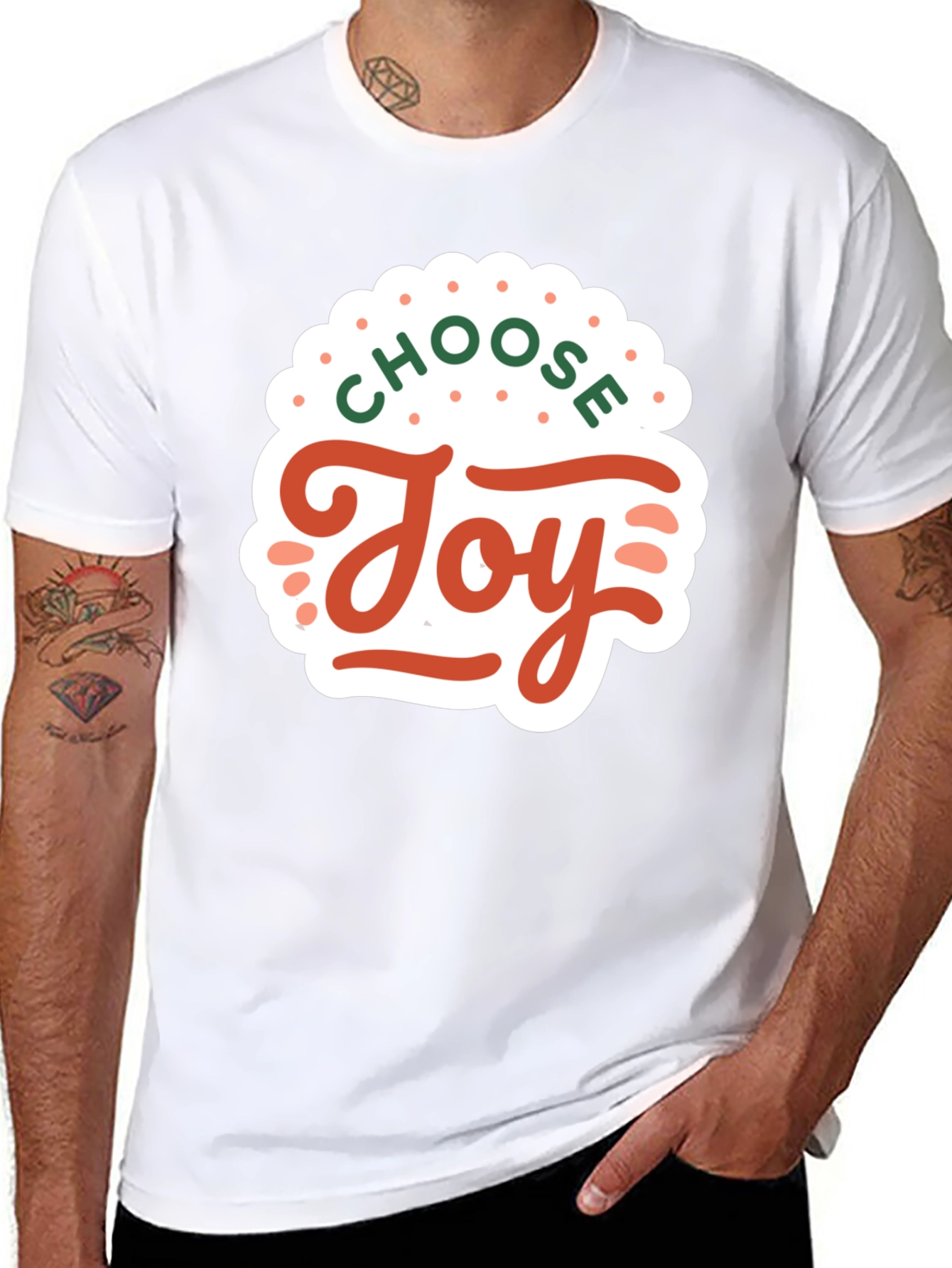 Choose Joy Graphic Tee - Black Short Sleeve