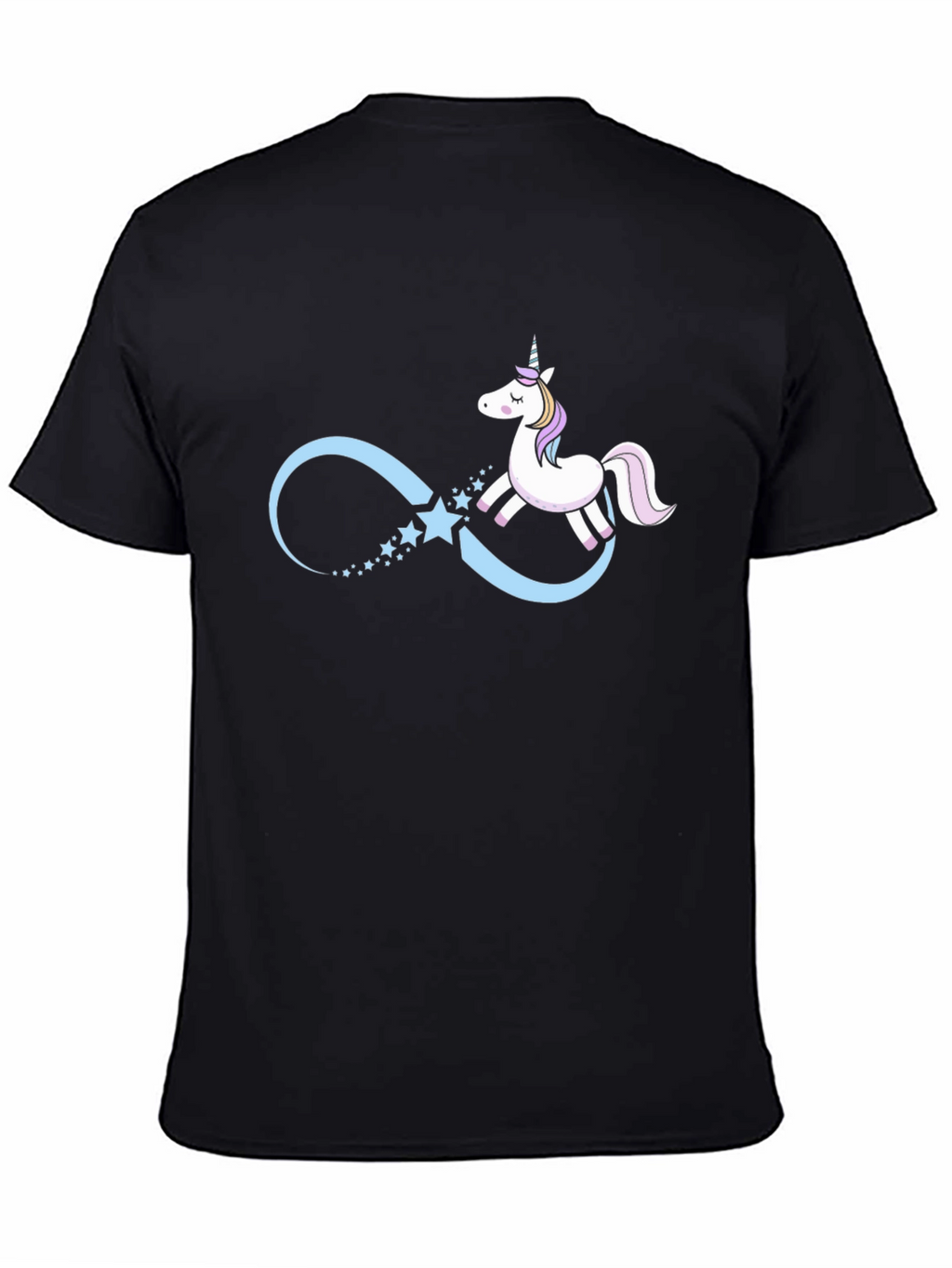 Unicorn Infinity Black T-Shirt