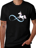 Unicorn Infinity Black T-Shirt