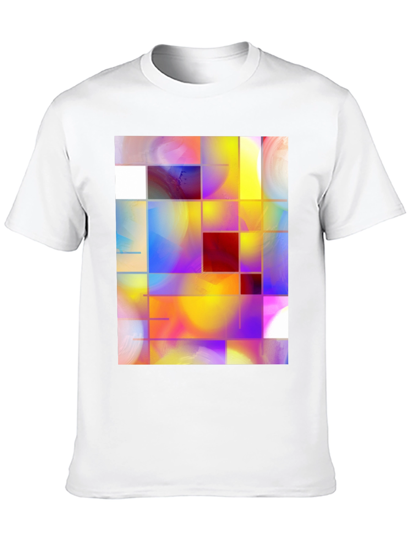 Abstract Grid Art Graphic Tee