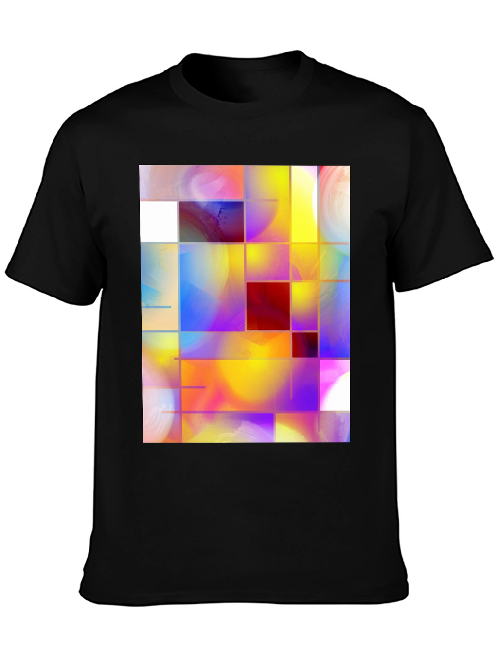 Abstract Grid Art Graphic Tee