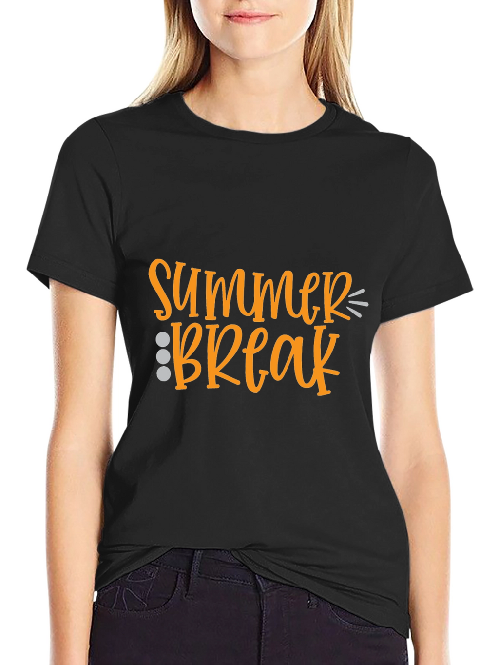 Summer Break Graphic Tee - Black