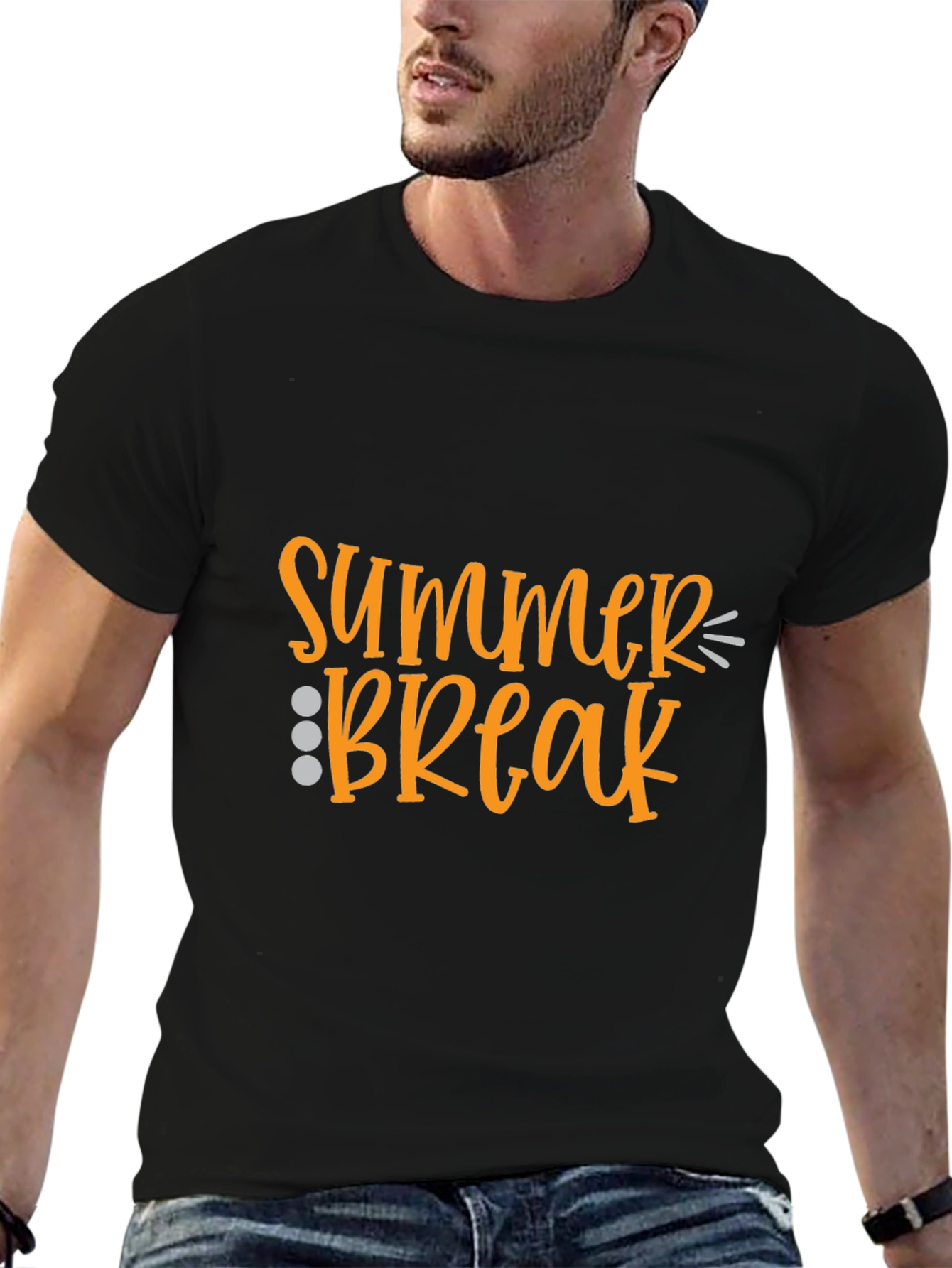 Summer Break Graphic Tee - Black