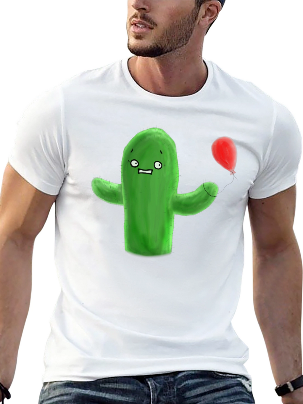 Funny Cactus T-Shirt - Cartoon Graphic Tee