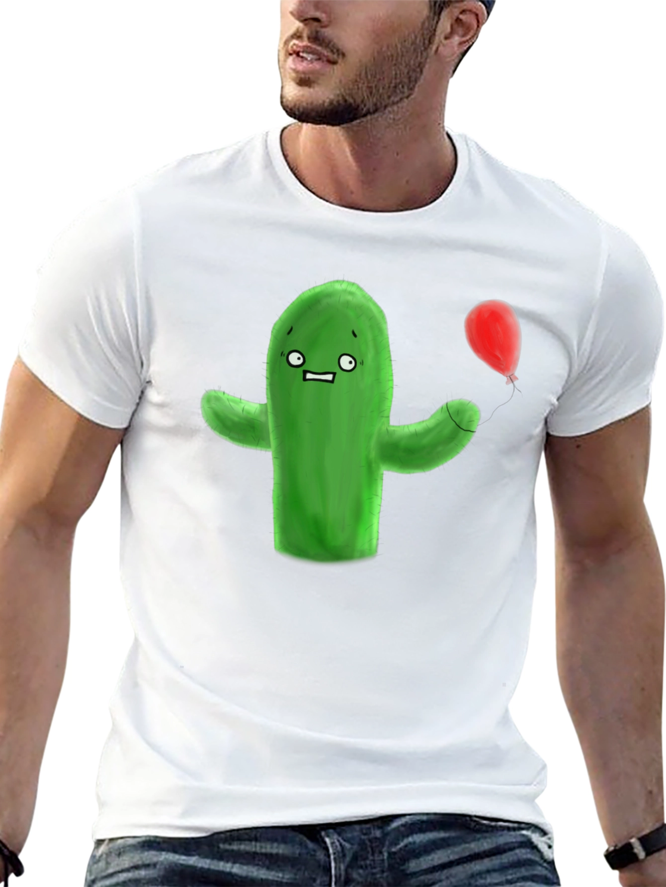 Funny Cactus T-Shirt - Cartoon Graphic Tee