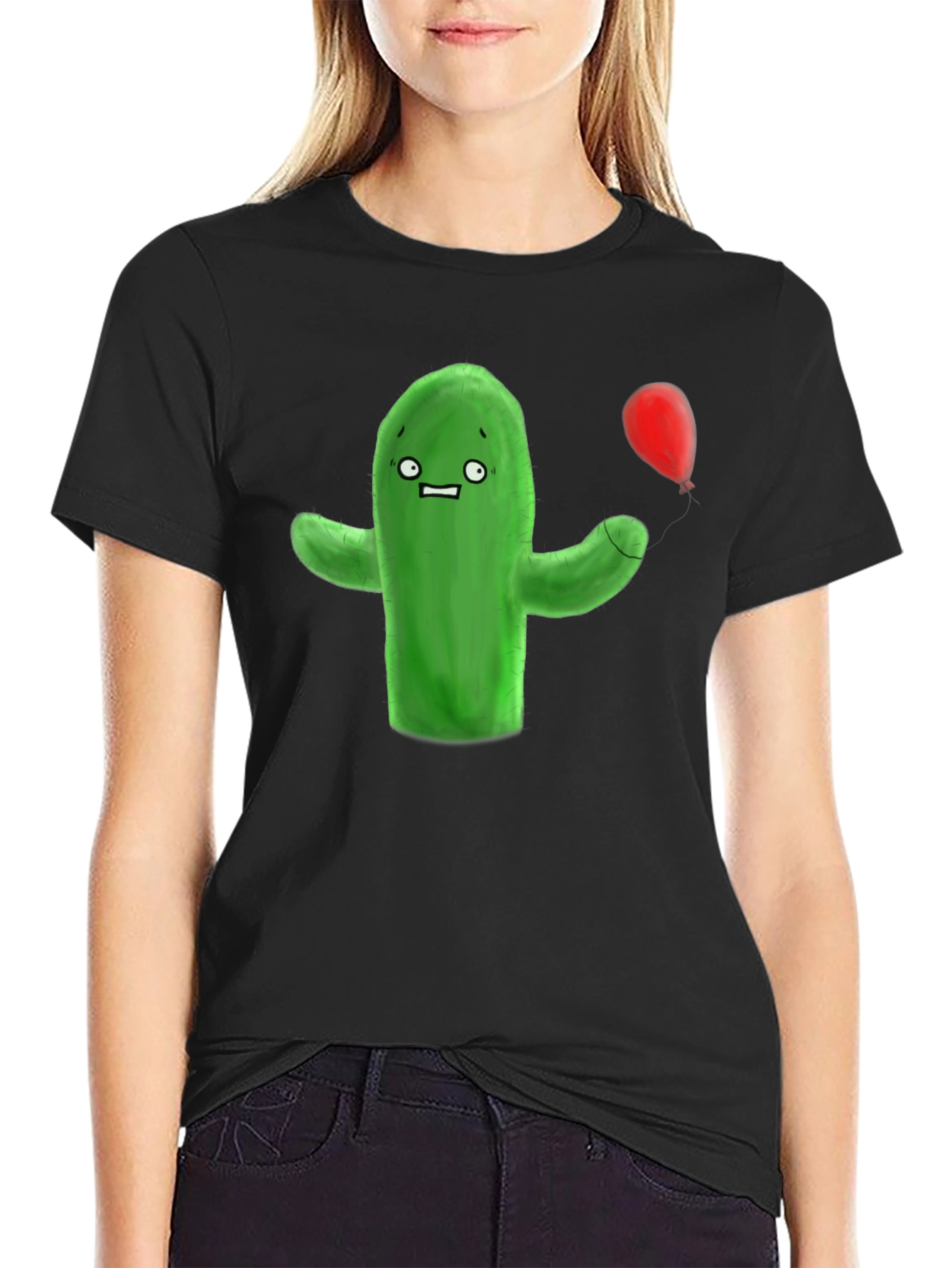 Funny Cactus T-Shirt - Cartoon Graphic Tee