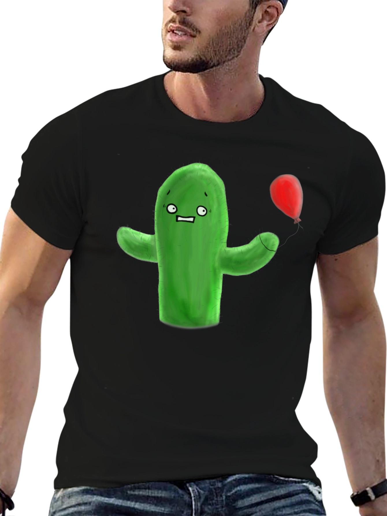 Funny Cactus T-Shirt - Cartoon Graphic Tee