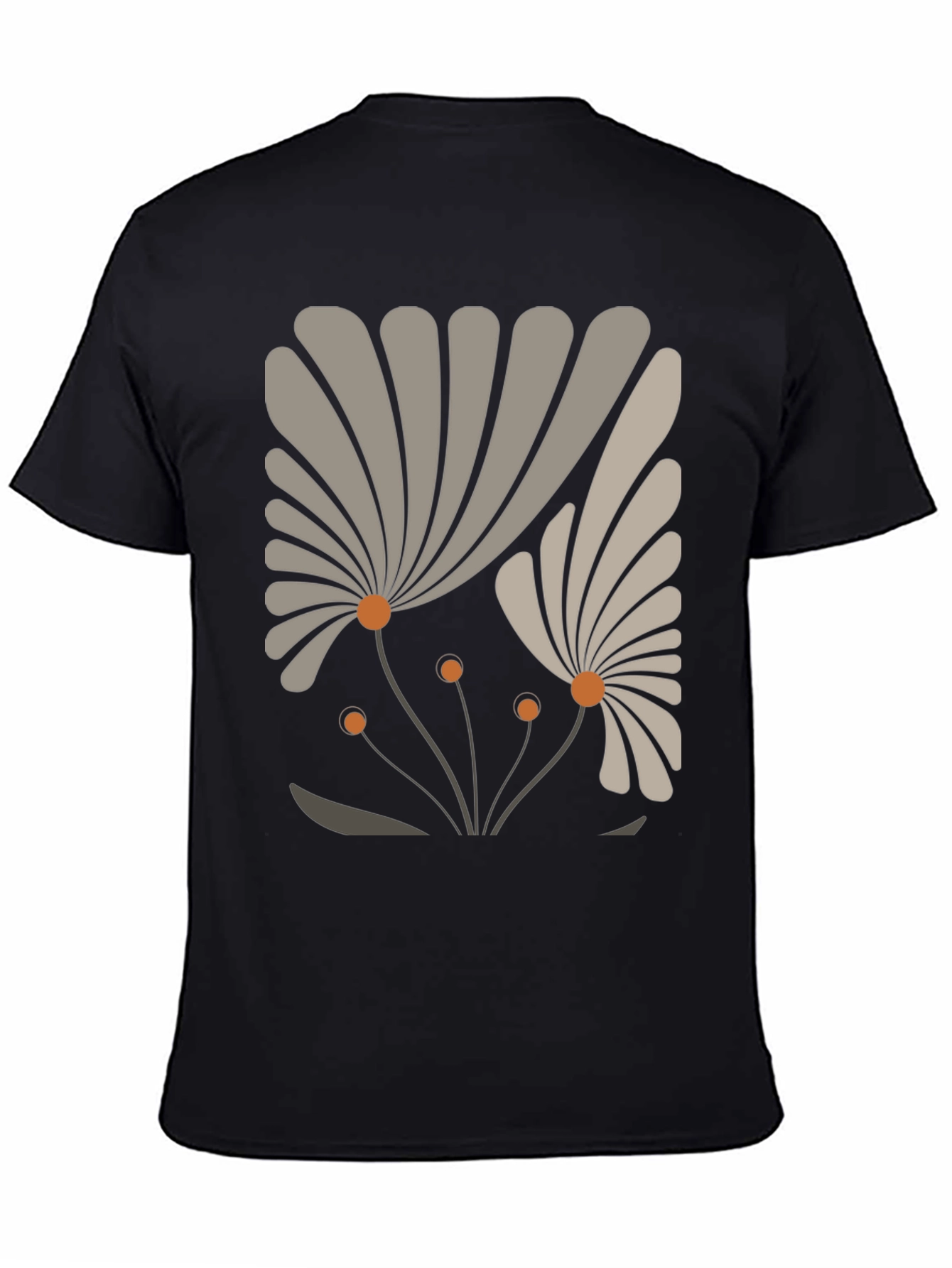 Abstract Floral Graphic Tee - Stylish Modern Design