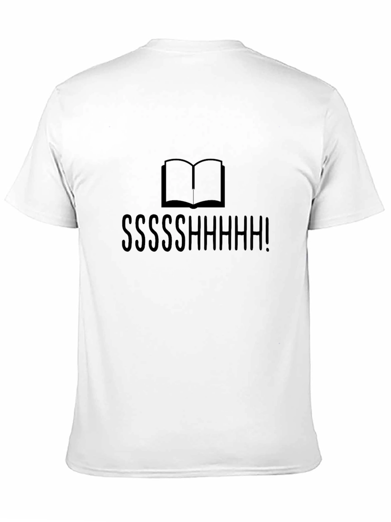 Shhh! Book Lovers Black T-Shirt