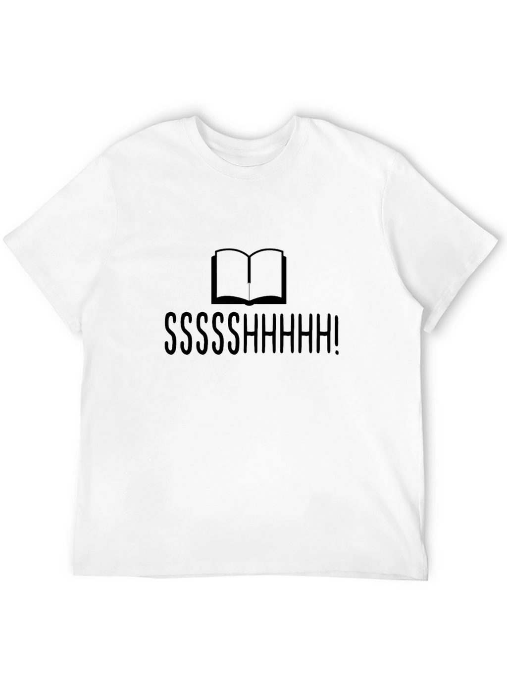 Shhh! Book Lovers Black T-Shirt