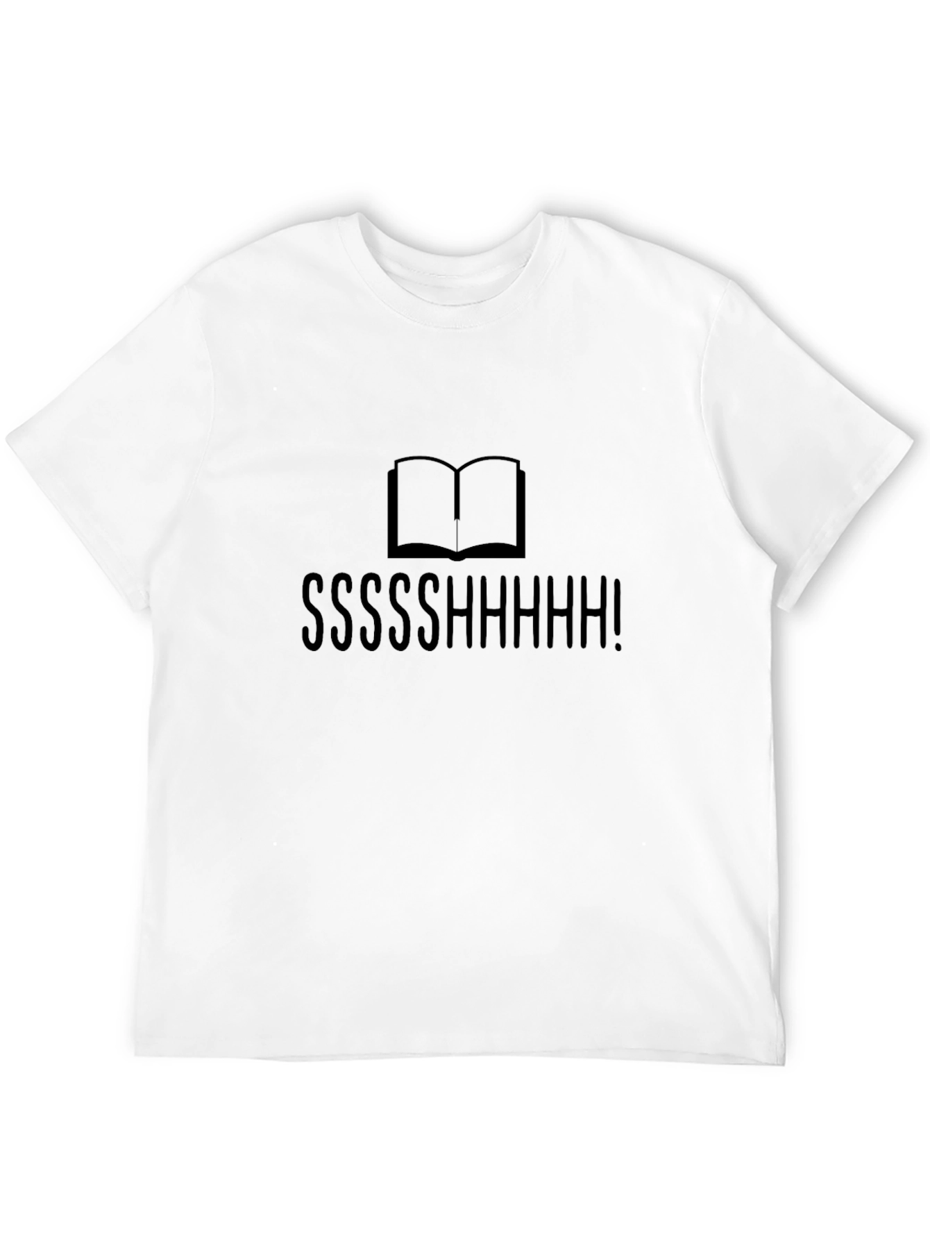 Shhh! Book Lovers Black T-Shirt