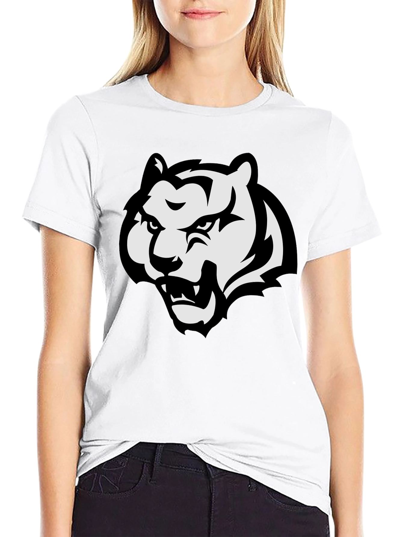 Black Tiger Graphic Tee - Fierce Style!