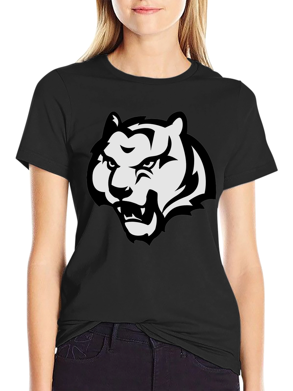 Black Tiger Graphic Tee - Fierce Style!