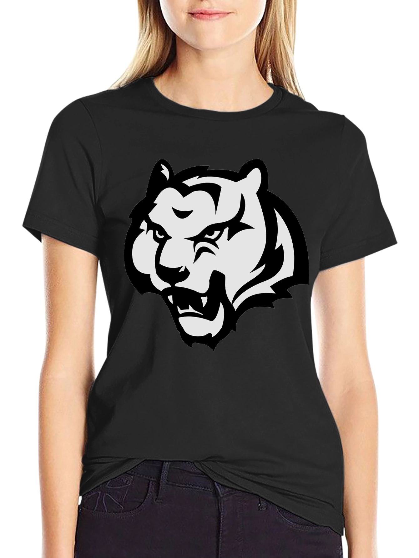 Black Tiger Graphic Tee - Fierce Style!