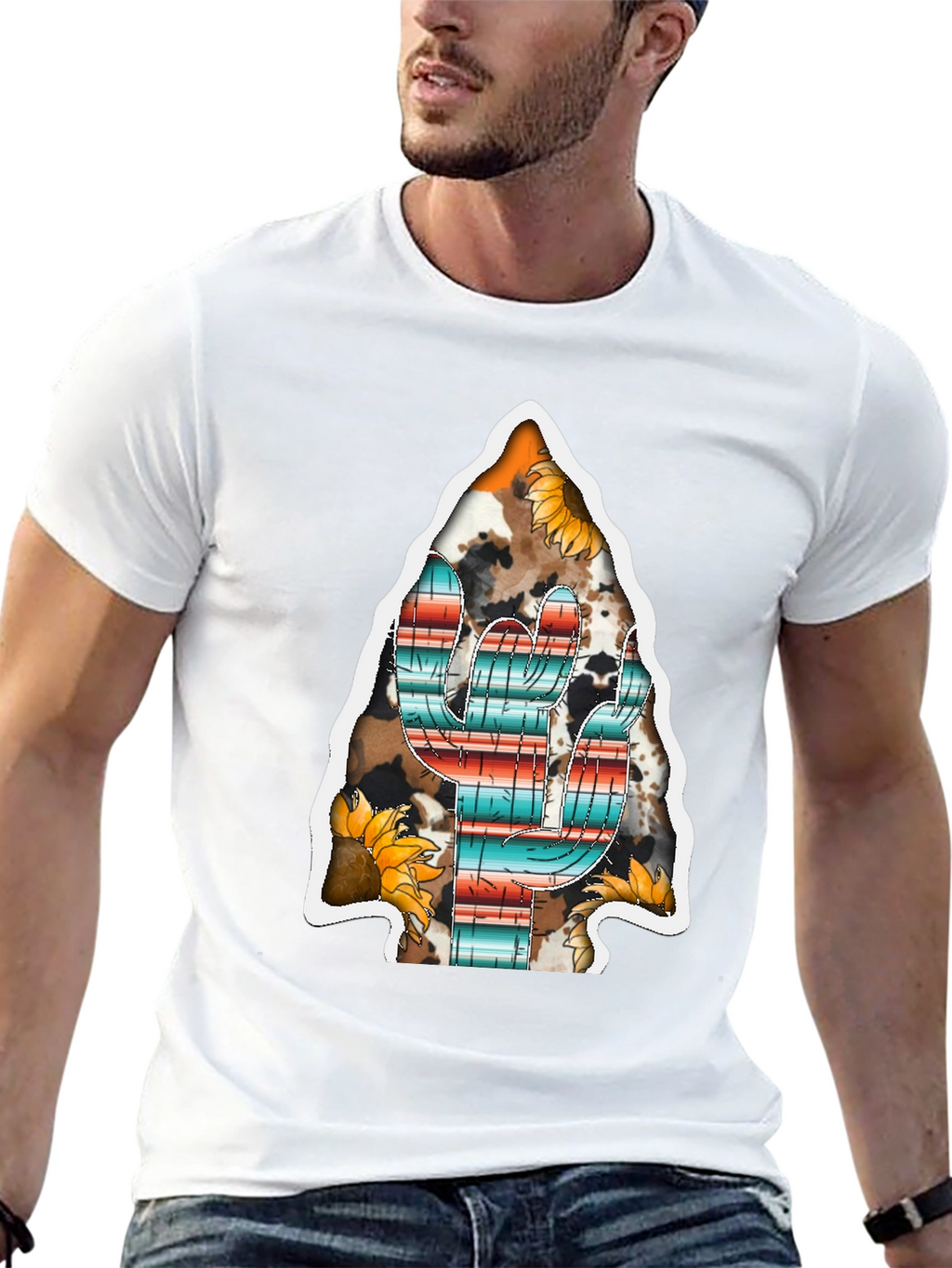 Western Cactus Arrowhead Graphic Tee