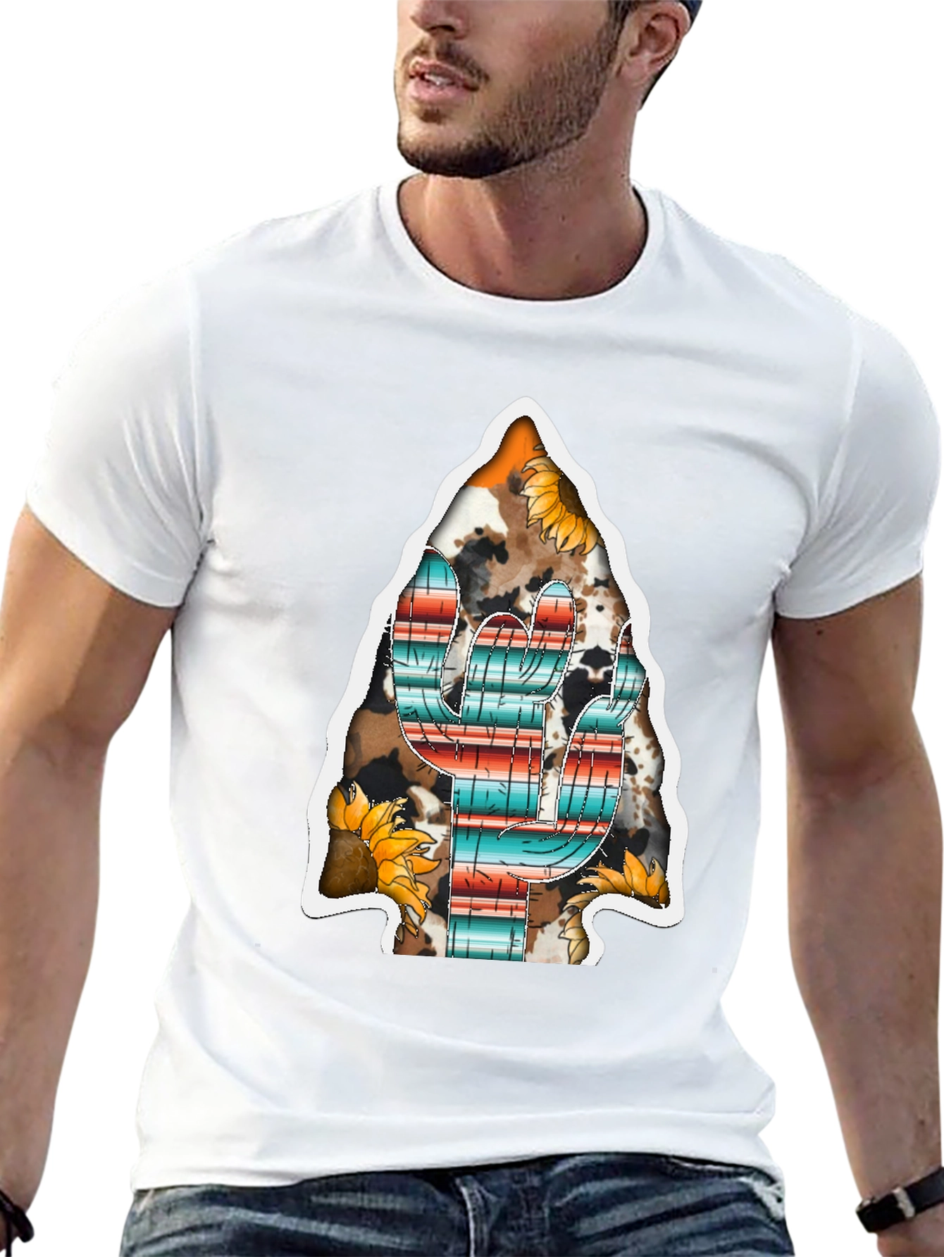 Western Cactus Arrowhead Graphic Tee