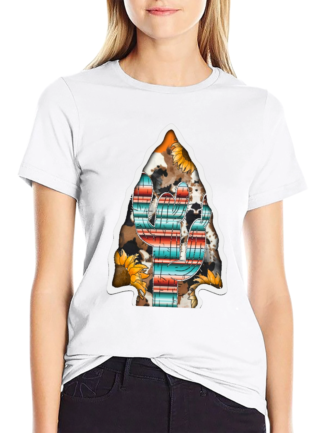 Western Cactus Arrowhead Graphic Tee