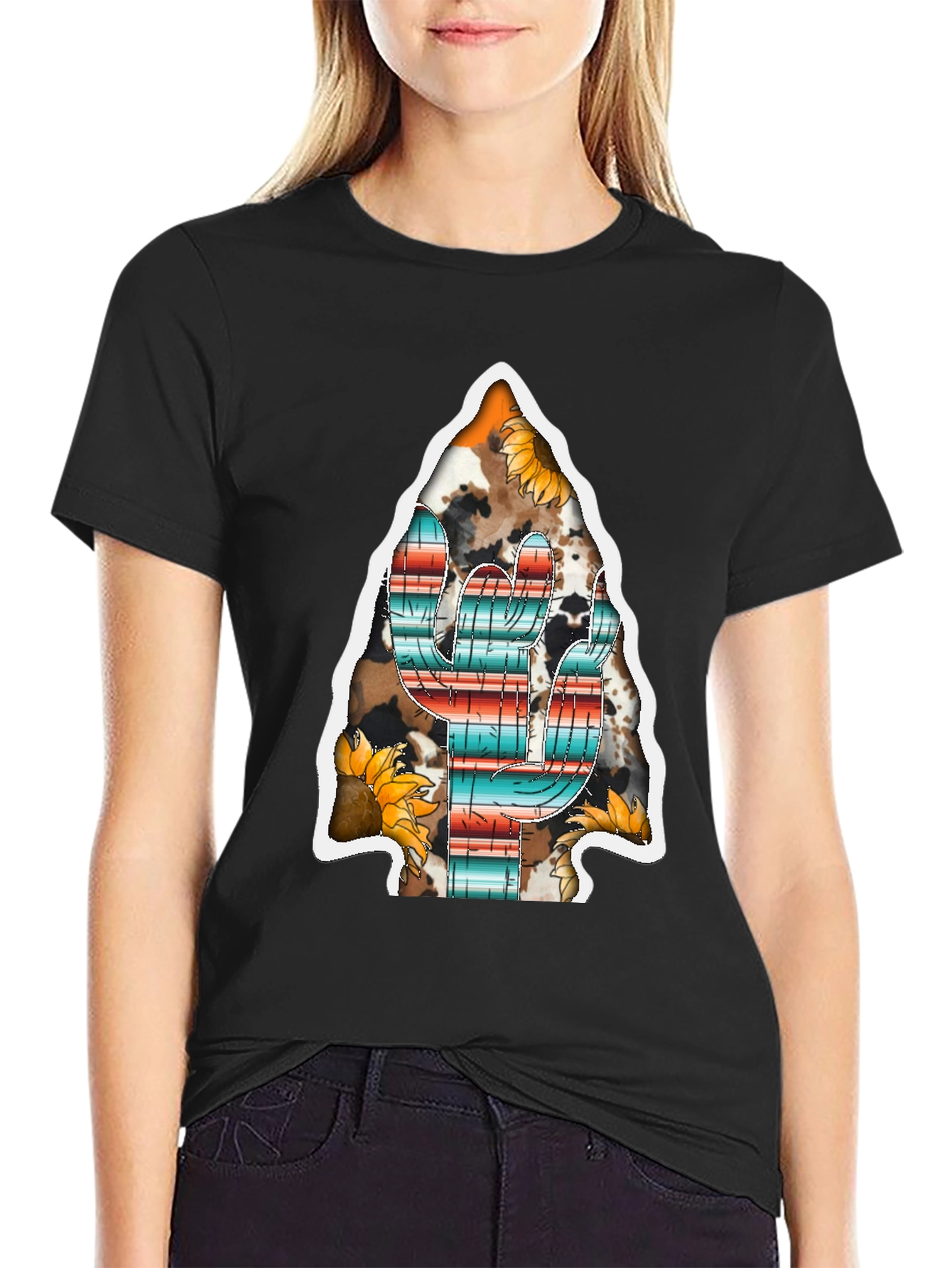 Western Cactus Arrowhead Graphic Tee