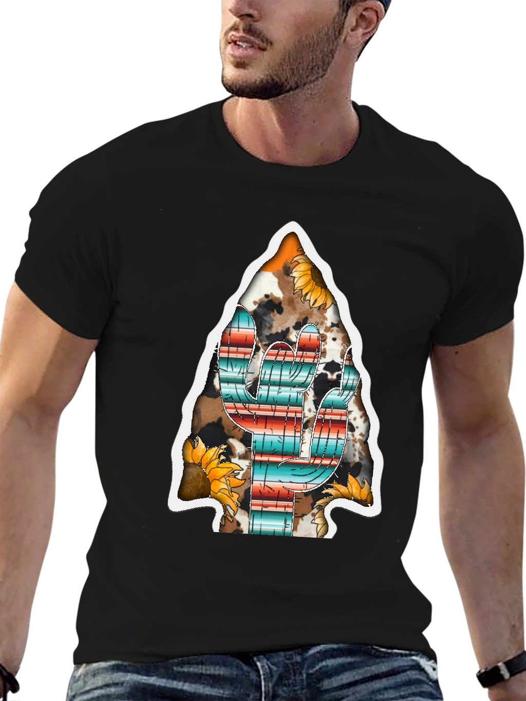 Western Cactus Arrowhead Graphic Tee