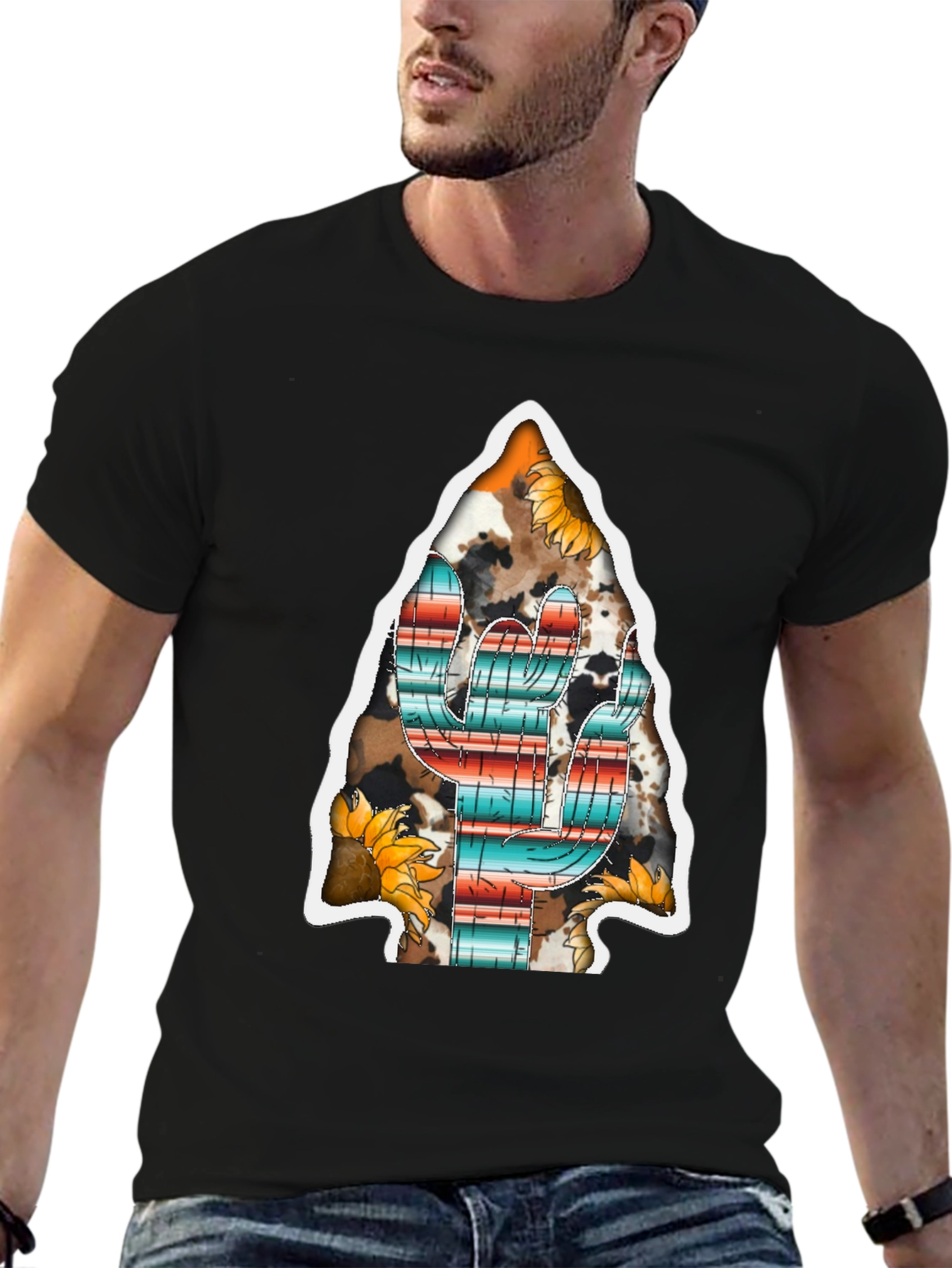 Western Cactus Arrowhead Graphic Tee