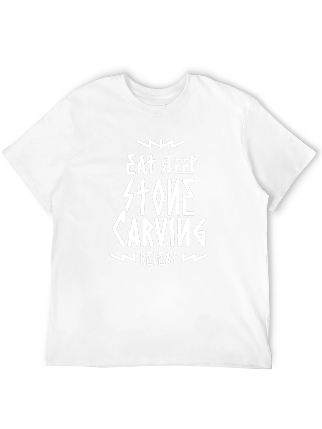 Eat Sleep Stone Carving Repeat Black T-Shirt