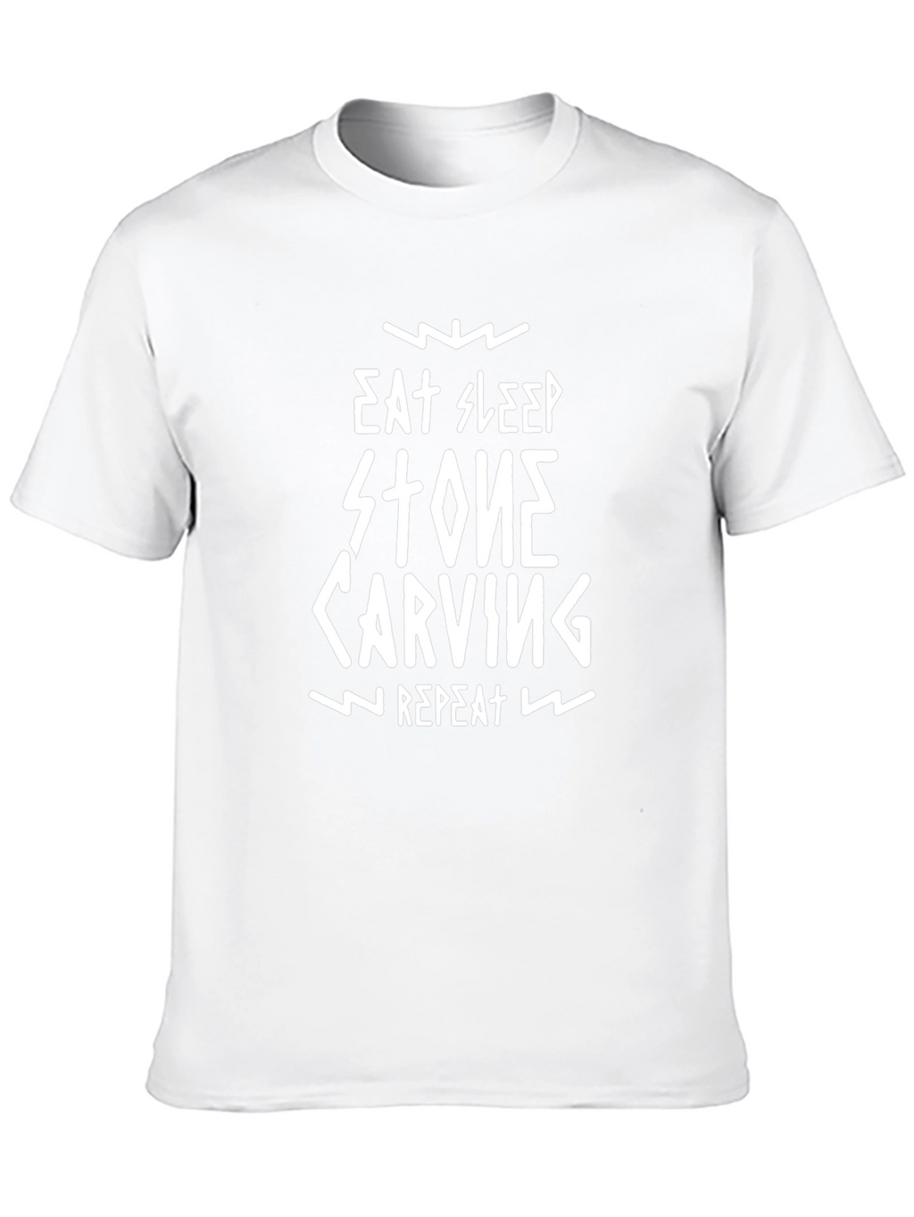 Eat Sleep Stone Carving Repeat Black T-Shirt